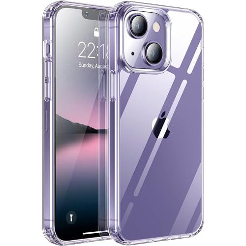 Oprimio Premium-Series für iPhone 13 Mini Hülle Transparent [Nie Vergilbung] [Deutsche Material] [Kratzfeste PC-Rückseite] Durchsichtige Handyhülle von Oprimio