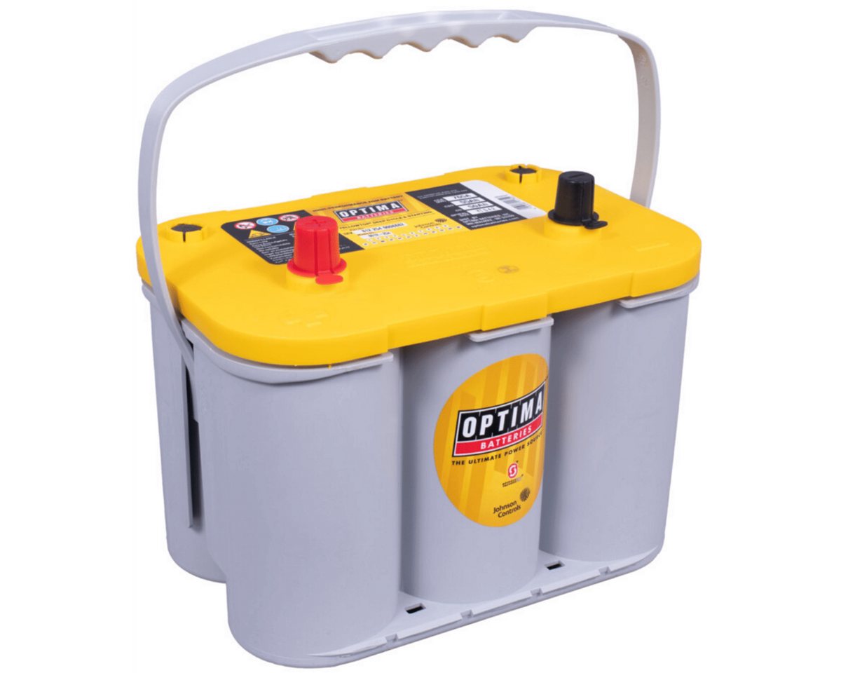 Optima Optima YT S 4.2 YellowTop 55Ah 12V AGM Batterie für Wohnwagen Mover Batterie, (12 V V) von Optima