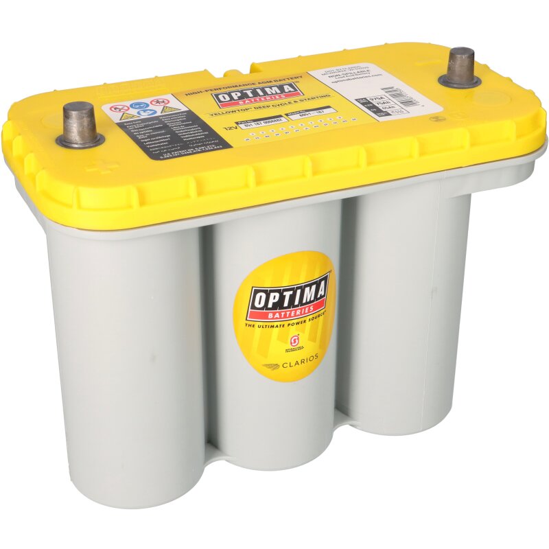 Optima Yellow Top YT S - 5,5 12V 75Ah, AGM Zyklenfest, SpiralcellTech von Optima