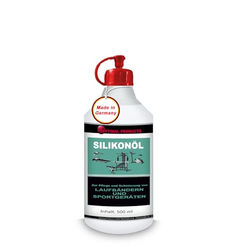 Silikonöl für Laufbänder + Sportgeräte 500ml + Spritzverschluss von Optimal Products die bessere Lösung
