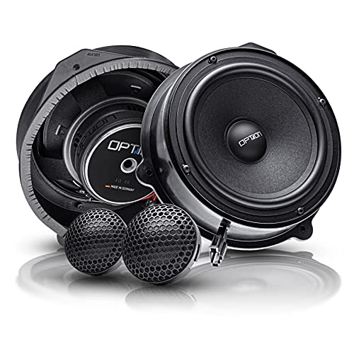 OPTION Heck-Lautsprecher Set kompatibel mit Audi A3 8P - 100% Plug & Play Audi A3 8P Lautsprecher System - 60 Watt RMS, 3 Ohm, 91 dB Wirkungsgrad - inklusive Dämmung von Option