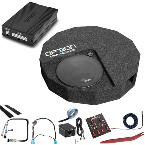 Option DSP-Soundupgrade V1 für Opel Astra L (ab Baujahr 2022) - 100% Plug & Play Soundupgrade mit DSP-Verstärker und DRIVE10FLAT-BRP Reserverad-Subwoofer von Option