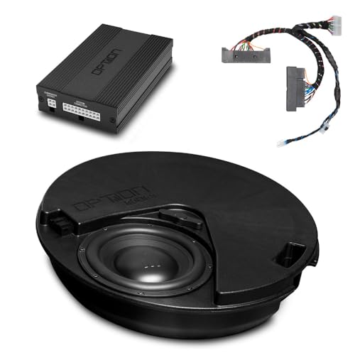 Option DSP-Soundupgrade V1 für Seat Tarraco (Typ KN) kompatibel mit Beats Soundsystem und Lichtwellenleiter (LWL) - 100% Plug & Play Soundupgrade mit DSP-Verstärker und ROCK-8-D4 Subwoofer von Option