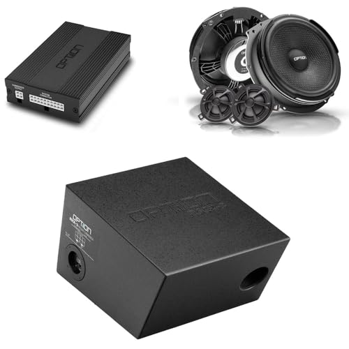 Option DSP-Soundupgrade V2 kompatibel mit VW T5 (Typ 7H/7E) - 100% Plug & Play Soundupgrade mit DSP-Verstärker, Subwoofer und Front-Lautsprecher von Option