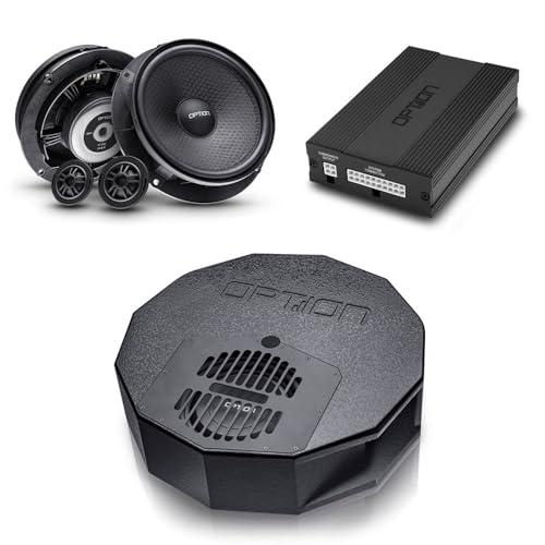 Option DSP-Soundupgrade V3 kompatibel mit Skoda Octavia III (Typ 5E) - 100% Plug & Play Soundupgrade mit DSP-Verstärker, Subwoofer und Front Lautsprecher von Option