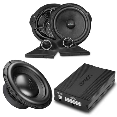 Option DSP-Soundupgrade für Mercedes V-Klasse W447 (mit Burmester-Soundsystem ab Werk) - 100% Plug & Play Soundupgrade mit 6-Kanal DSP-Verstärker, Subwoofer-Austausch & Front-Lautsprecher von Option