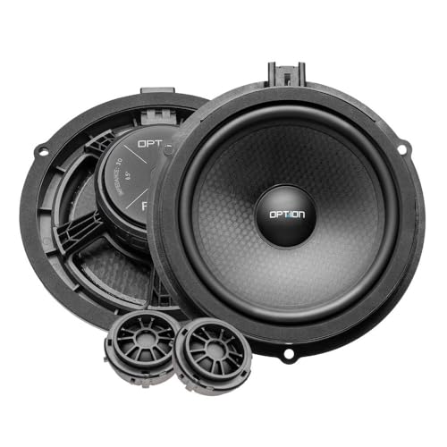 Option Lautsprecher Set kompatibel mit Ford Tourneo Courier (Baujahr ab 02/2014) - 16,5cm Plug & Play Soundsystem, 2 Wege Kompo, 50 Watt RMS, 3 Ohm von Option