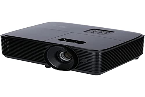 Optoma HD145X Beamer Projektor auf Fuß/Deckenmontage, 3400 ANSI Lumen, DLP 1080p (1920 x 1080), 3D-kompatibel, Schwarz von Optoma
