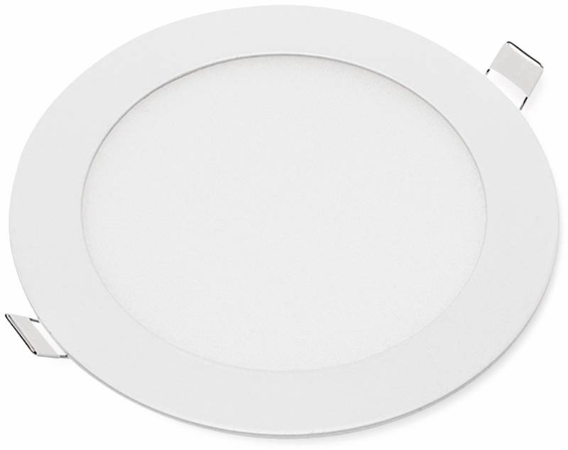 OPTONICA LED-Einbauleuchte 2604, 12 W, 1000 lm, 6000K, rund, 95 RA, weiß von Optonica