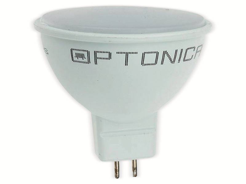 OPTONICA LED-Lampe 1191, GU5,3, MR16, EEK F, 5 W, 400 lm, 6000 K von Optonica