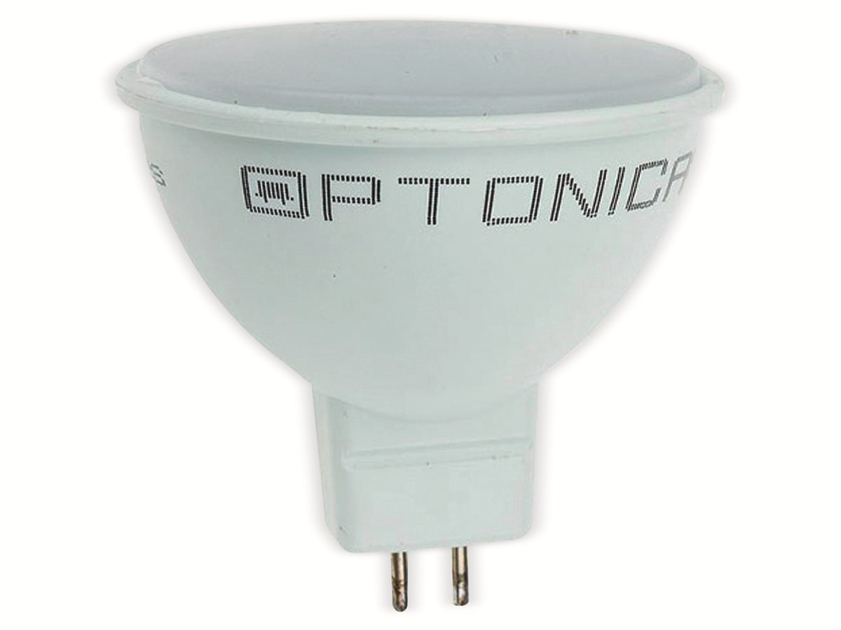 OPTONICA LED-Lampe 1192,GU5,3, MR16, EEK F, 5 W, 400 lm, 4500 K von Optonica