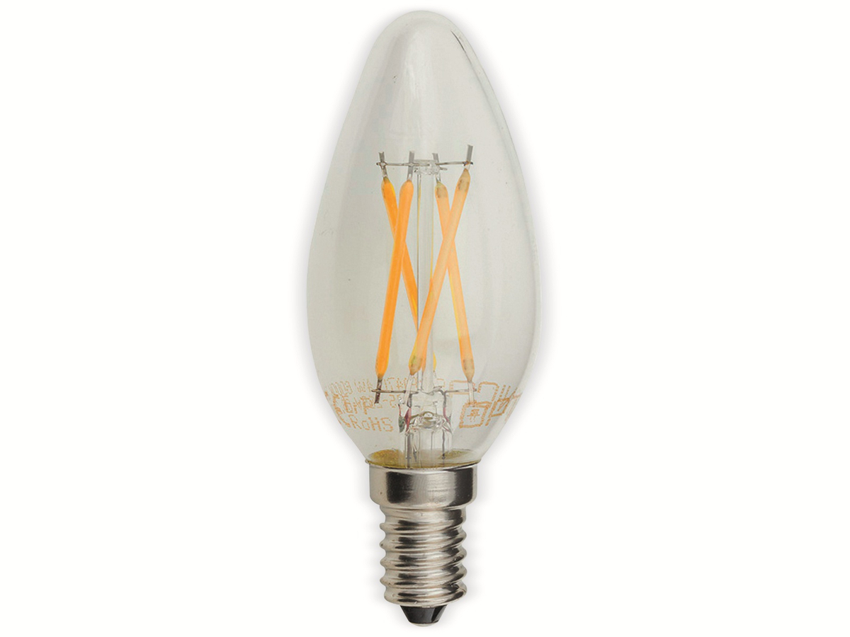 OPTONICA LED-Lampe 1472, E14 EEK F, C35, 4 W, 400 lm, 2700 K OPTONICA LED-Lampe 1472, E14 EEK F, C35, 4 W, 400 lm, 2700 K von Optonica