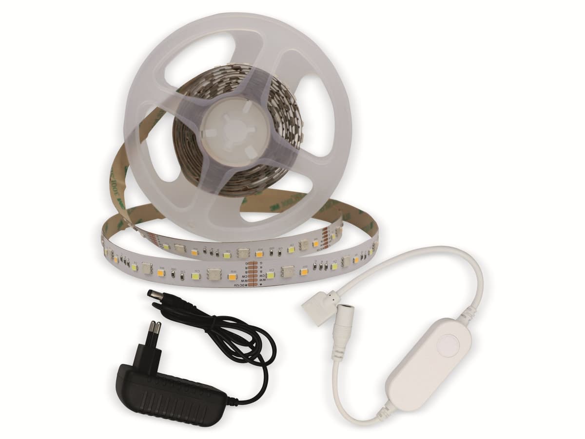 OPTONICA LED-Strip, RGBW 4324, EEK: G, 12 V, 12 W, 480 lm, Controller, Fernbedienung, WiFi, 2 m von Optonica