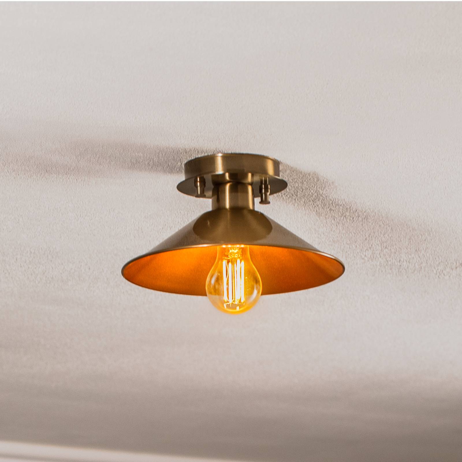 Deckenlampe Berceste N-662 1-flg. Ø24cm gold antik Deckenlampe Berceste N-662 1-flg. Ø24cm gold antik von Opviq
