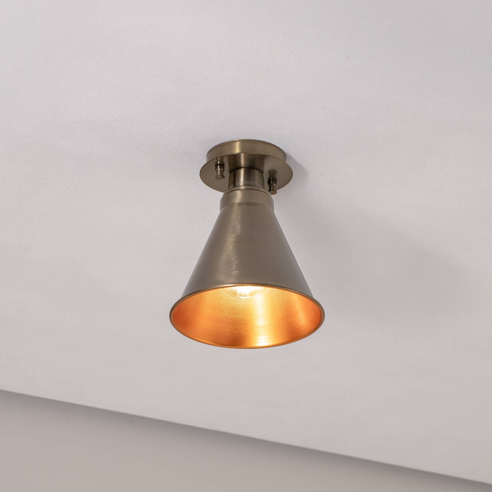 Deckenleuchte Berceste N-679, kupfer antik, Metall, Ø 20 cm Deckenleuchte Berceste N-679, kupfer antik, Metall, Ø 20 cm von Opviq