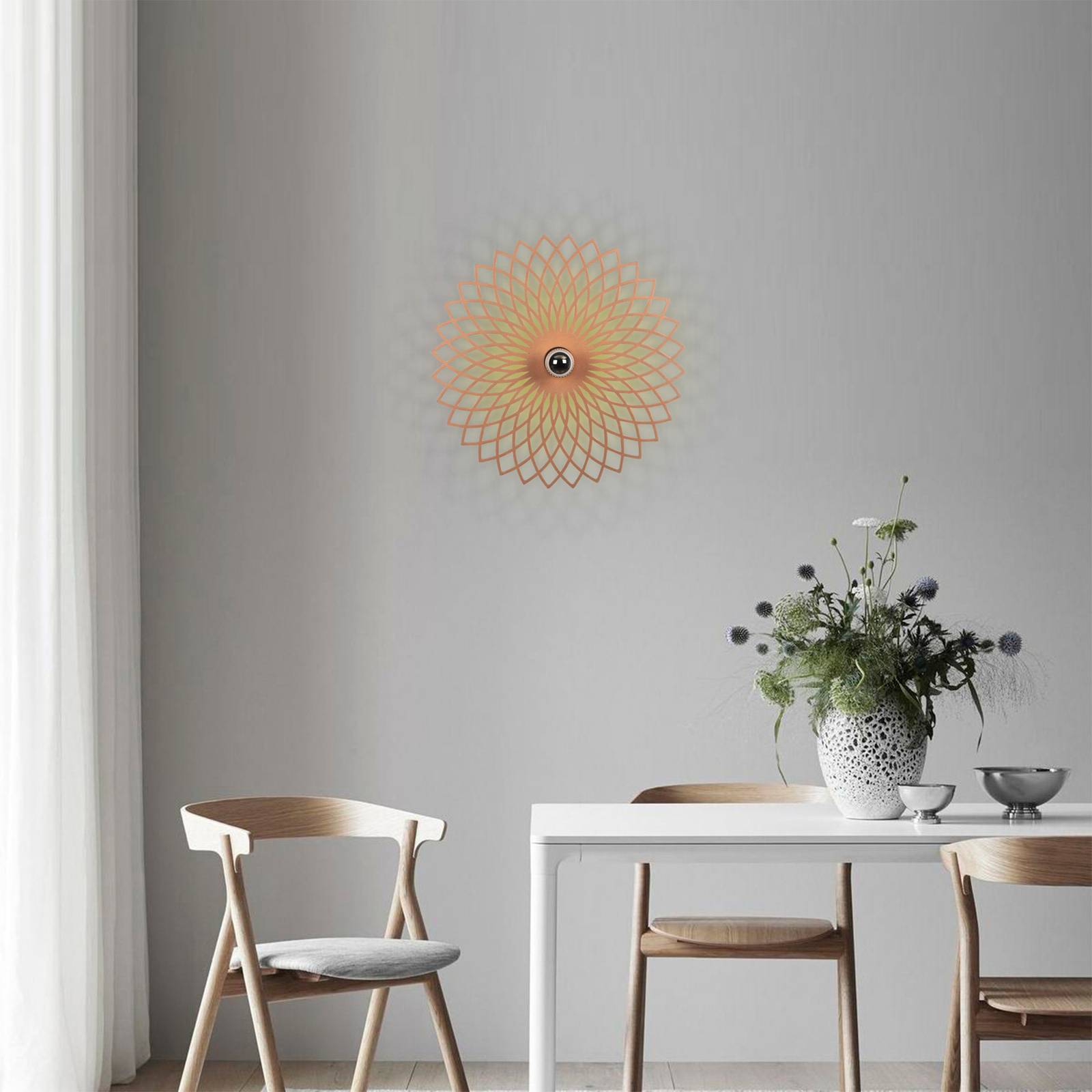 Wandlampe Fellini MR-988 Lochmuster Ø50cm kupfer Wandlampe Fellini MR-988 Lochmuster Ø50cm kupfer von Opviq