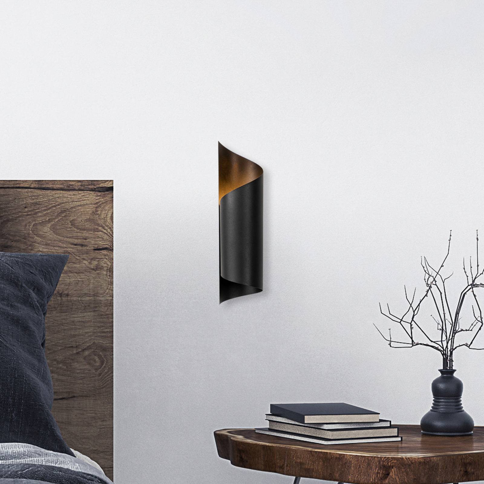 Wandlampe Sivani MR-838 indirekt Höhe 35cm schwarz Wandlampe Sivani MR-838 indirekt Höhe 35cm schwarz von Opviq