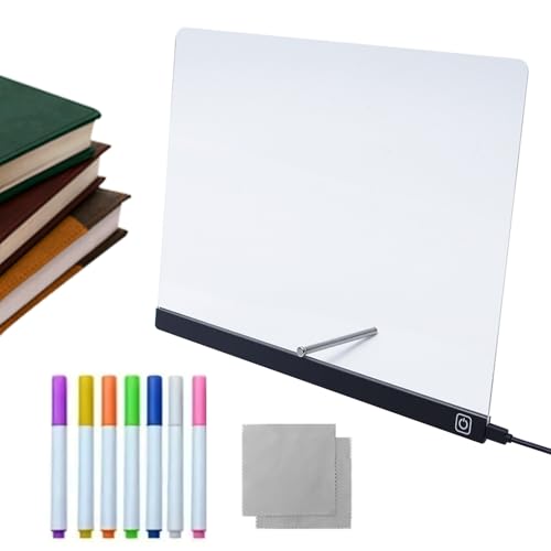 LED Drawing Board, Dry Erase Board, Rewritable Glow Acrylic Memo Note for Learning, Education, Entertainment, Crafts, Games, Creative Art Display, Supplies LED Drawing Board, Dry Erase Board, Rewritable Glow Acrylic Memo Note for Learning, Education, Entertainment, Crafts, Games, Creative Art Display, Supplies von Opvonxeh