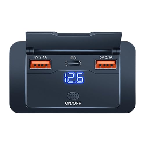 USB Outlet Panel RV, 76W USB Adapter, 3-Port Charging, No Drilling Vehicle Socket, Power Modification Accessory for RVs, Boats, Trucks, and Mobile Off Grid Installations USB Outlet Panel RV, 76W USB Adapter, 3-Port Charging, No Drilling Vehicle Socket, Power Modification Accessory for RVs, Boats, Trucks, and Mobile Off Grid Installations von Opvonxeh