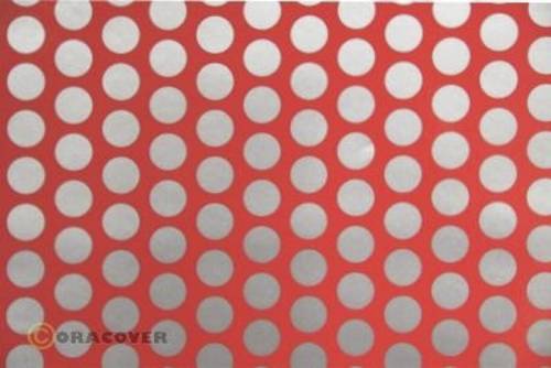 Oracover 41-021-091-002 Bügelfolie Fun 1 (L x B) 2m x 60cm Rot, Silber von Oracover