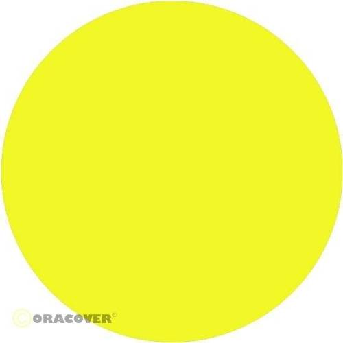 Oracover 80-035-002 Plotterfolie Easyplot (L x B) 2m x 60cm Transparent-Gelb (fluoreszierend) von Oracover