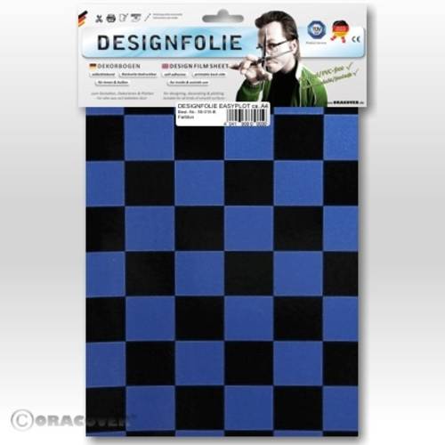 Oracover 87-057-071-B Designfolie Easyplot Fun 3 (L x B) 300mm x 208mm Perlmutt, Schwarz, Blau von Oracover