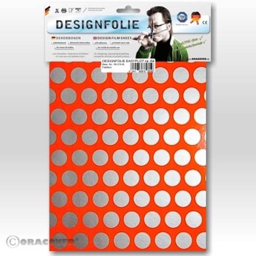 Oracover 90-064-091-B Designfolie Easyplot Fun 1 (L x B) 300mm x 208mm Rot, Orange, Silber von Oracover