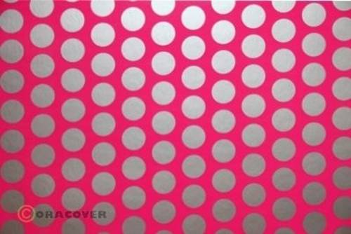 Oracover 91-014-091-010 Plotterfolie Easyplot Fun 1 (L x B) 10m x 38cm Neon-Pink-Silber (fluoreszier von Oracover