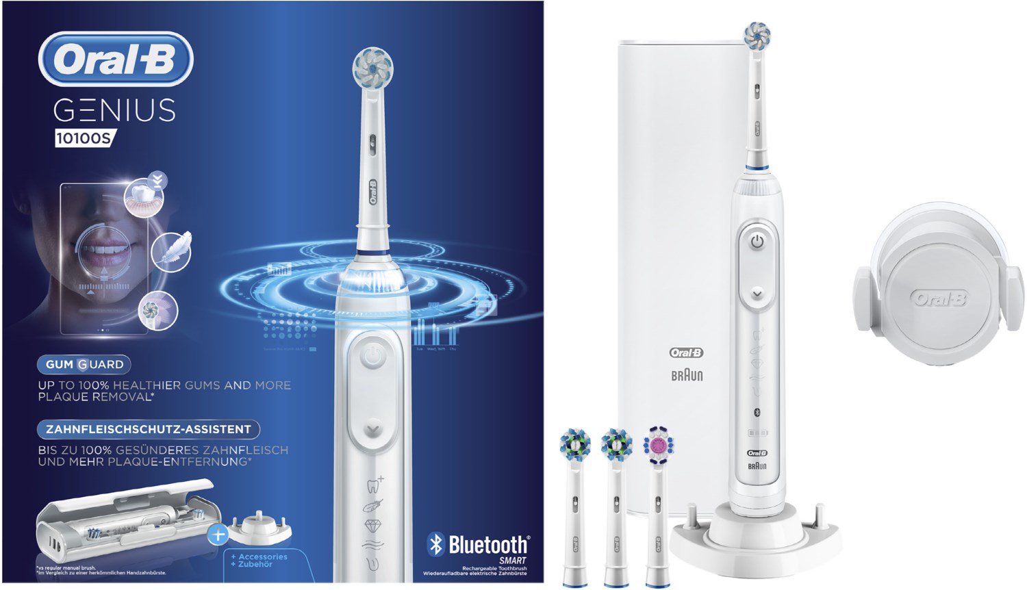 Genius 10100S Elektrische Zahnbürste weiß von Oral-B