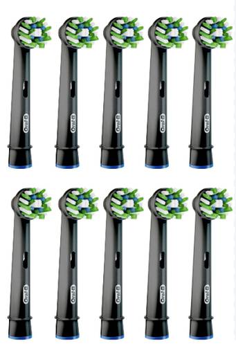 Oral-B Cross Action Aufsteckbürsten für elektrische Zahnbürste 10 St. Schwarz Oral-B Cross Action Aufsteckbürsten für elektrische Zahnbürste 10 St. Schwarz von Oral-B