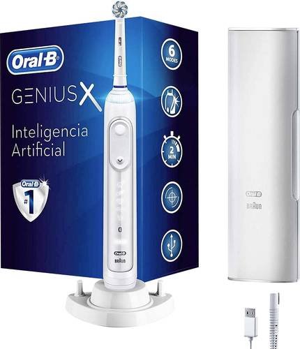 Oral-B Genius X 20100S White 124889 Elektrische Zahnbürste Weiß von Oral-B