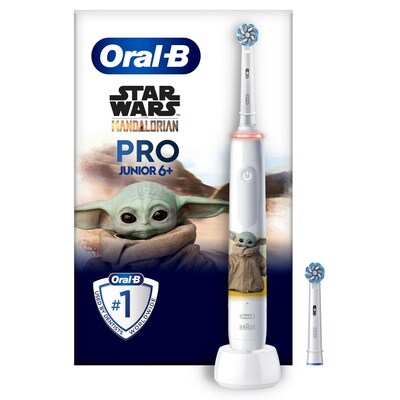 Oral-B Junior Pro Grogu/Starwars Elektrische Zahnbürste für Kinder ab 6 Jahren weiß Oral-B Junior Pro Grogu/Starwars Elektrische Zahnbürste für Kinder ab 6 Jahren weiß von Oral-B