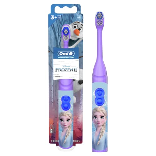 Oral-B Pro-Health Jr. Battery Powered Kid's Toothbrush featuring Disney's Frozen, Soft, 1ct, Styles May Vary von Oral-B