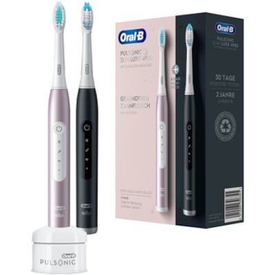 Oral-B Pulsonic Slim 4900 elektrische Zahnbürste Duopack Schwarz/Rosegold von Oral-B