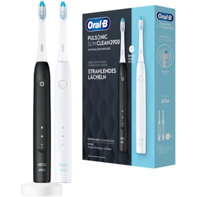 Oral-B Pulsonic Slim Clean 2900 B/W elektische Zahnbürste mit 2. Handstück von Oral-B