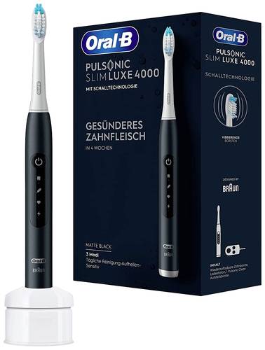 Oral-B Pulsonic Slim Luxe 4000 4000 Elektrische Zahnbürste Schallzahnbürste Weiß, Schwarz von Oral-B