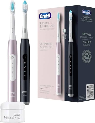 Oral-B Pulsonic Slim Luxe 4900 Slim Luxe 4900 Elektrische Zahnbürste Schwarz, Roségold Oral-B Pulsonic Slim Luxe 4900 Slim Luxe 4900 Elektrische Zahnbürste Schwarz, Roségold von Oral-B