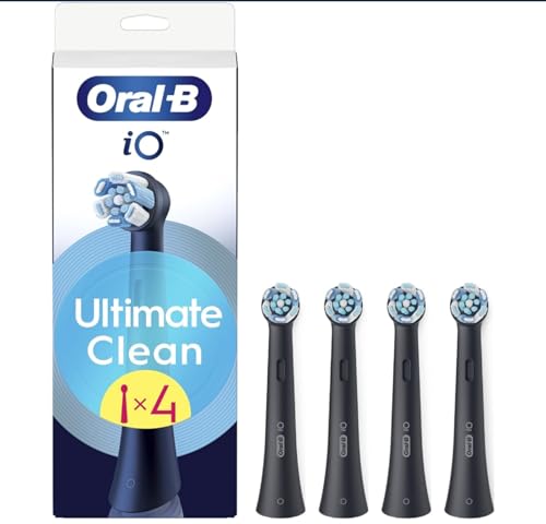 Oral-B Ultimate Clean Ersatzbürsten, Schwarz, Tiefenreinigung, Entfernung von Zahnbelag, runde Bürste für elektrische Zahnbürsten, Oral B iO, 4 Stück Oral-B Ultimate Clean Ersatzbürsten, Schwarz, Tiefenreinigung, Entfernung von Zahnbelag, runde Bürste für elektrische Zahnbürsten, Oral B iO, 4 Stück von Oral-B