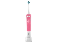Oral-B Vitality 100 Hangable Box, Erwachsener, Rotierende-vibrierende Zahnbürste, Pink, Weiß, 2 min, Akku, Integrierte Batterie von Oral-B
