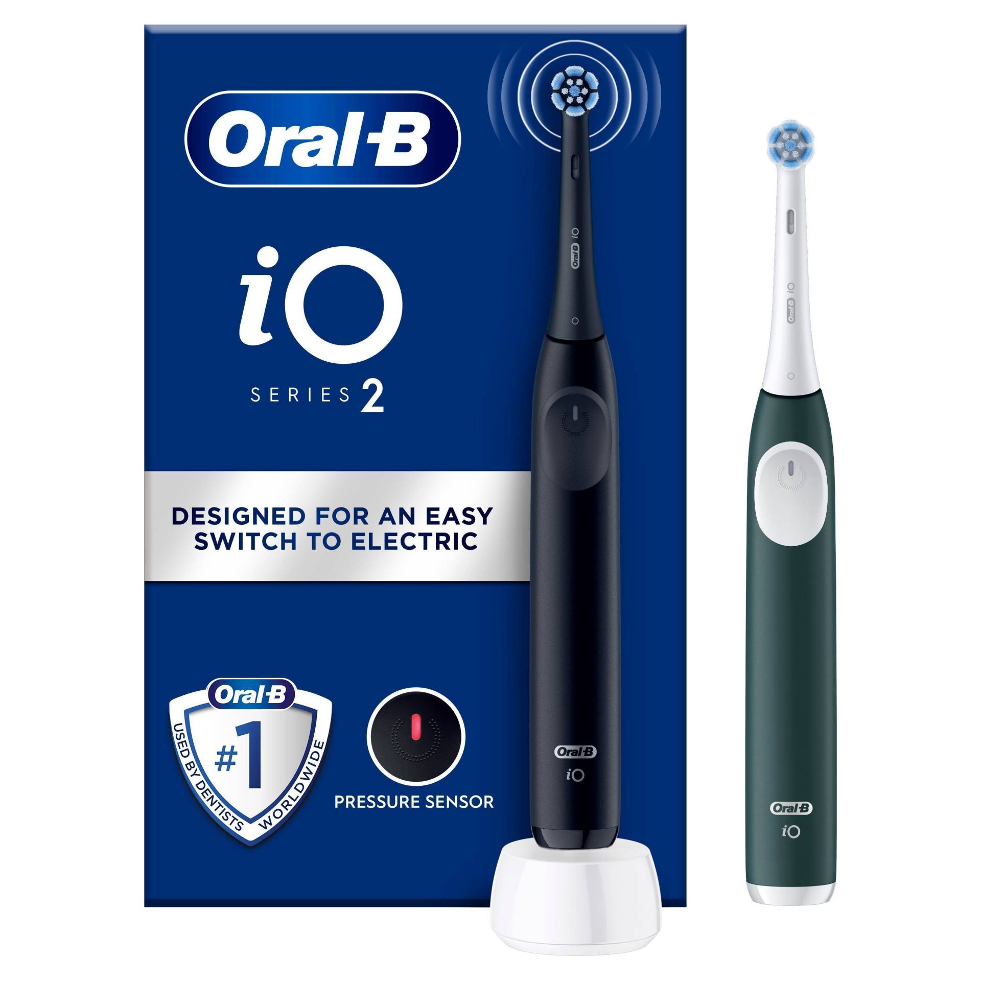 Oral B - iO 2 DUO Electric Toothbrushes - Night Black&Forest Green Oral B - iO 2 DUO Electric Toothbrushes - Night Black&Forest Green von Oral B