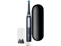 Oral-B iO 4, Erwachsener, Rotierende Zahnbürste, Tägliche Pflege, Sensibel, Super sensitive, für weiße Zähne, Schwarz, Matte Black, Akku von Oral-B