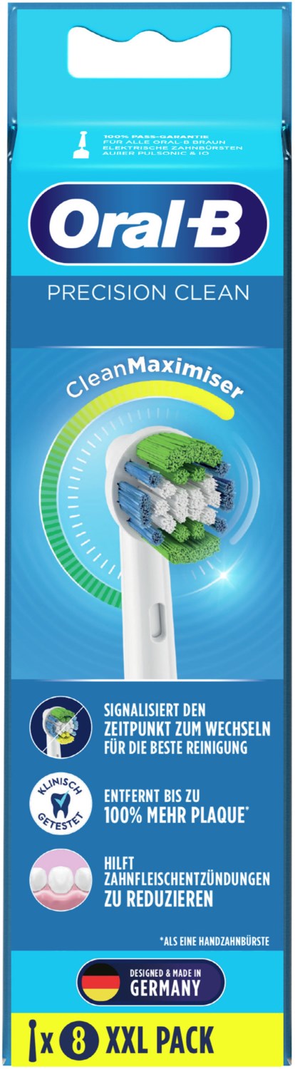 Precision Clean CleanMaximizer 8er Ersatz-Zahnbürsten weiß Precision Clean CleanMaximizer 8er Ersatz-Zahnbürsten weiß von Oral-B