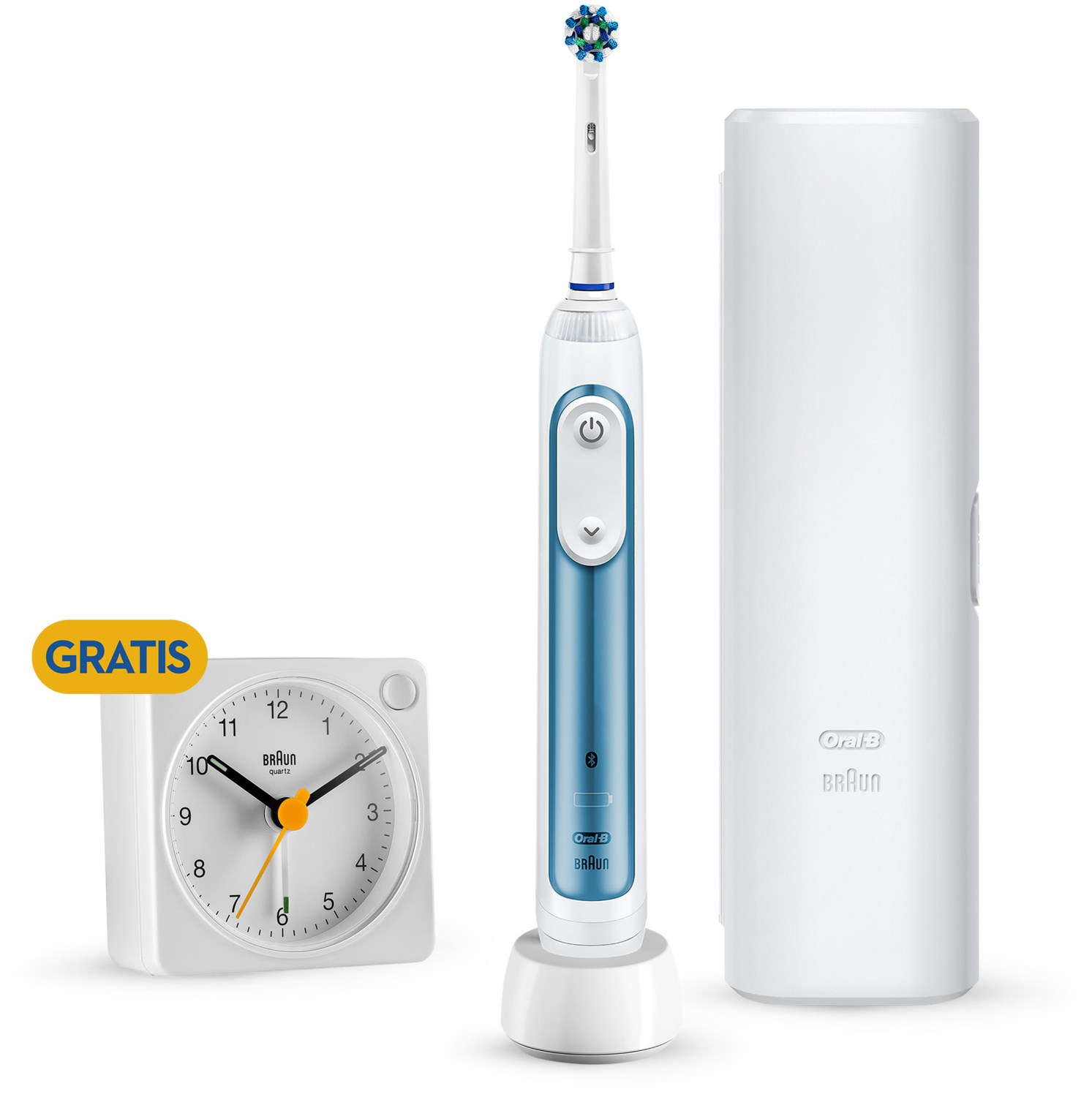 Smart Expert Special Design Edition mit Wecker Elektrische Zahnbürste weiß/blau Smart Expert Special Design Edition mit Wecker Elektrische Zahnbürste weiß/blau von Oral-B