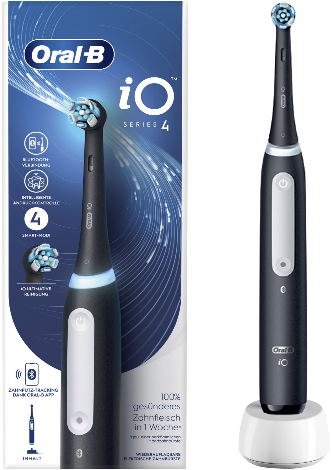 iO Series 4 Elektrische Zahnbürste matt black von Oral-B