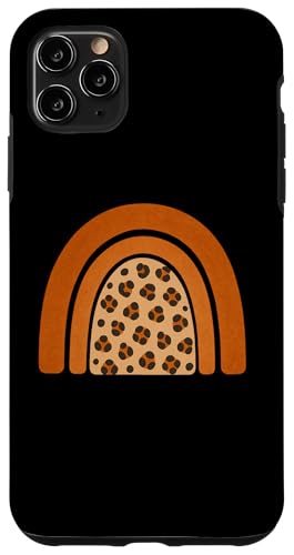 Boho Burnt Orange mit halbem Regenbogenmuster auf der Rückseite mit Leopardenmuster Hülle für iPhone 11 Pro Max Boho Burnt Orange mit halbem Regenbogenmuster auf der Rückseite mit Leopardenmuster Hülle für iPhone 11 Pro Max von Orange You Boho