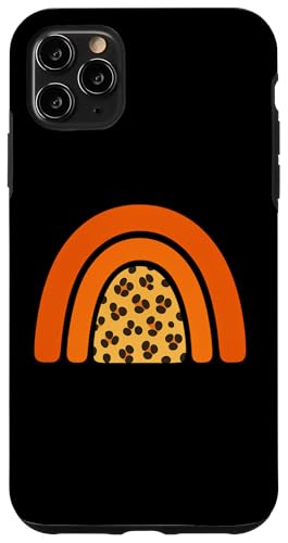 Boho Burnt Orange mit halbem Regenbogenmuster auf der Rückseite mit Leopardenmuster Hülle für iPhone 11 Pro Max Boho Burnt Orange mit halbem Regenbogenmuster auf der Rückseite mit Leopardenmuster Hülle für iPhone 11 Pro Max von Orange You Boho