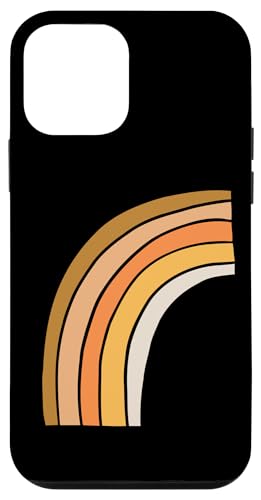 Boho Burnt Orange mit halbem Regenbogenmuster auf der Rückseite mit Leopardenmuster Hülle für iPhone 12 mini Boho Burnt Orange mit halbem Regenbogenmuster auf der Rückseite mit Leopardenmuster Hülle für iPhone 12 mini von Orange You Boho