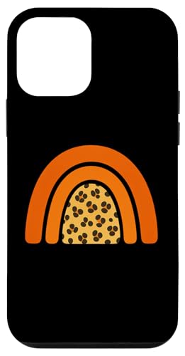 Boho Burnt Orange mit halbem Regenbogenmuster auf der Rückseite mit Leopardenmuster Hülle für iPhone 12 mini Boho Burnt Orange mit halbem Regenbogenmuster auf der Rückseite mit Leopardenmuster Hülle für iPhone 12 mini von Orange You Boho