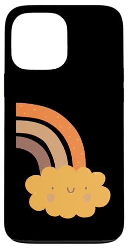 Boho Burnt Orange mit halbem Regenbogenmuster auf der Rückseite mit Leopardenmuster Hülle für iPhone 13 Pro Max Boho Burnt Orange mit halbem Regenbogenmuster auf der Rückseite mit Leopardenmuster Hülle für iPhone 13 Pro Max von Orange You Boho