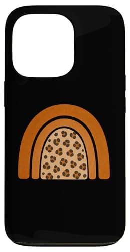 Boho Burnt Orange mit halbem Regenbogenmuster auf der Rückseite mit Leopardenmuster Hülle für iPhone 13 Pro Boho Burnt Orange mit halbem Regenbogenmuster auf der Rückseite mit Leopardenmuster Hülle für iPhone 13 Pro von Orange You Boho